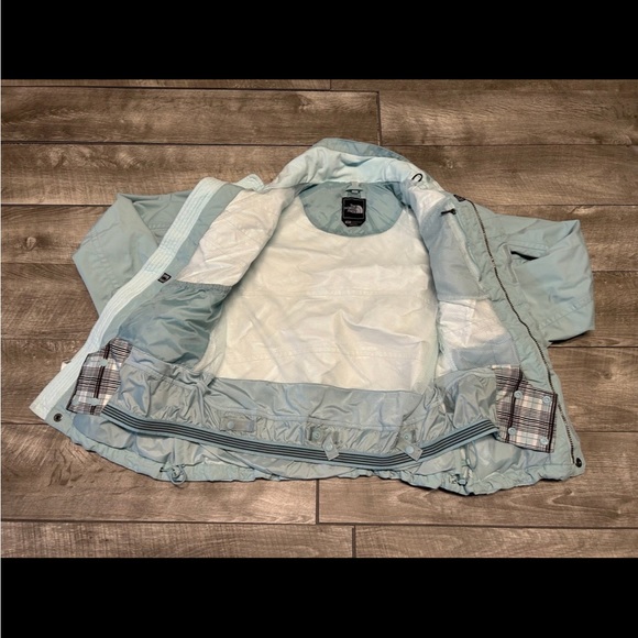The North Face Baby Blue Hyvent Snowboarding Skiing Womens Coat Jacket Size S/P - Picture 5 of 10